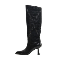 BASCONI WOMEN HEEL KNEE BOOTS