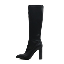 BASCONI KNEE HEELED BOOTS