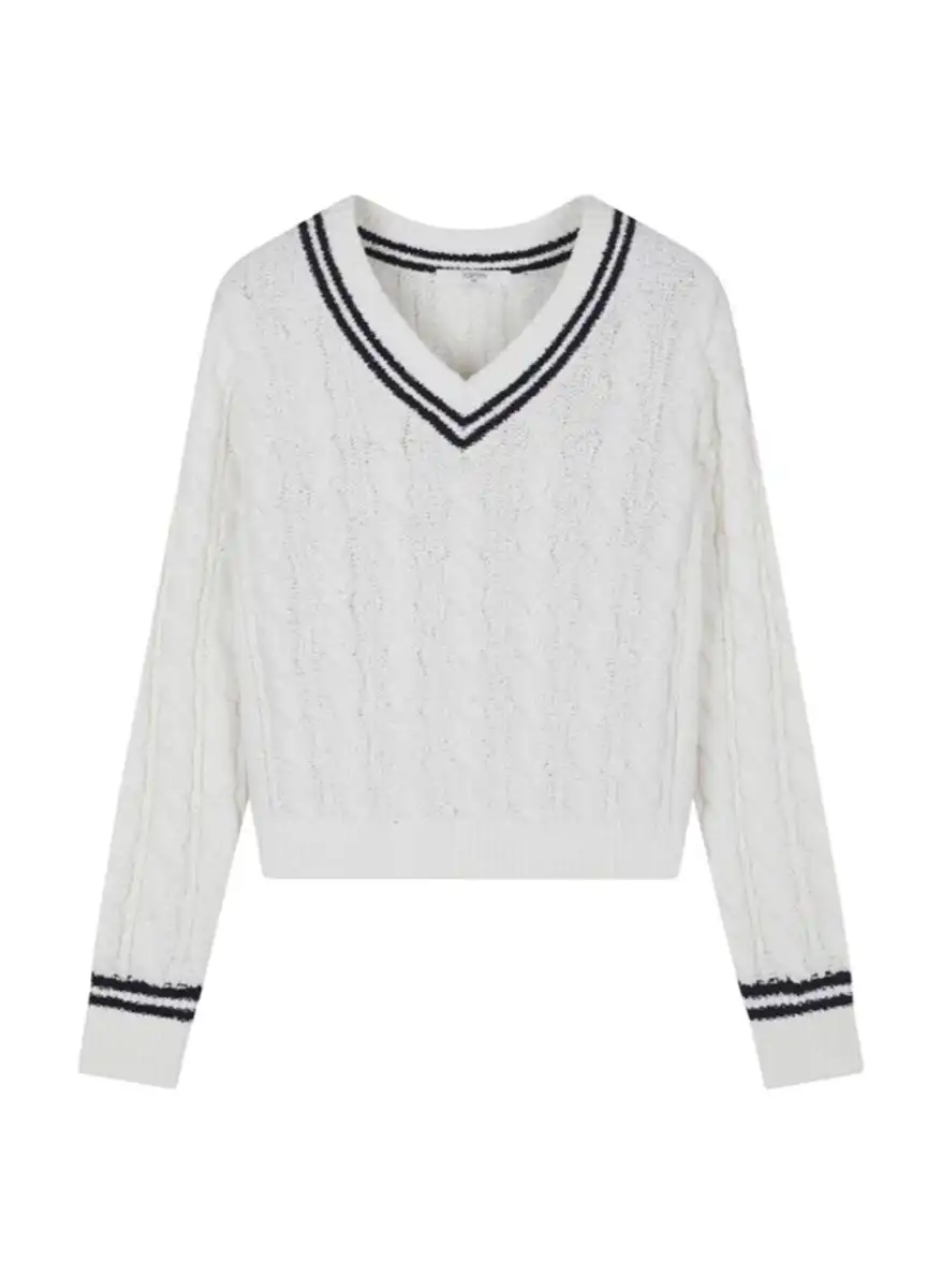 Цамц эмэгтэй сүлжмэл гурвалжин захтай