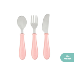 Beaba Stainless set Хутга сэрээ сэт ган ягаан 3ш