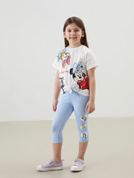 Minnie Mouse Print Girl’S Leggings And T-Shirt Set (2 Pcs)