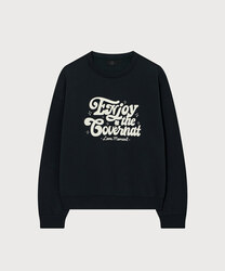 Woman Oversized Enjoy Graphic Brushed Sweatshirt