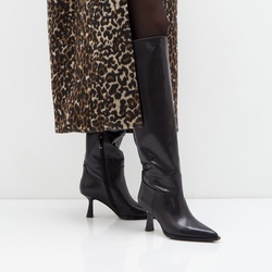 BASCONI KNEE HEELED BOOTS